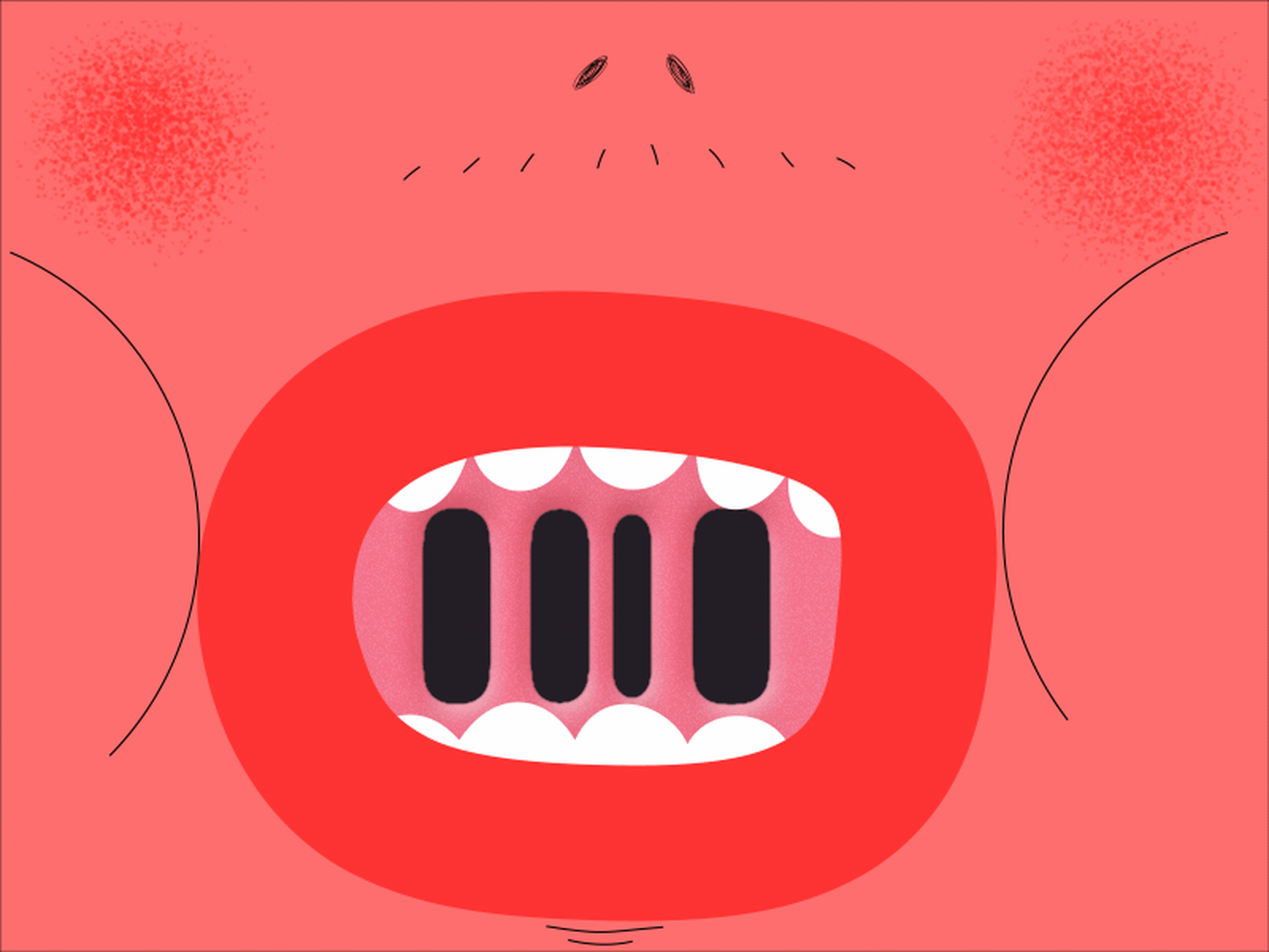 Bubble Gum animation bubble bubblegum character face loop motion mouth