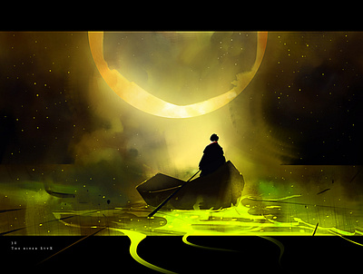 The river Styx art cg concept art creative creative image game game art illustration painting