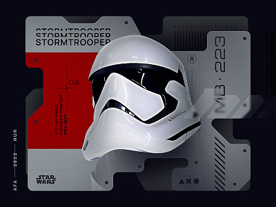 Stormtrooper concept poster concept graphic design poster starwar ui