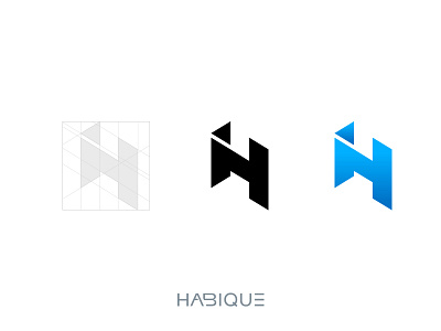 H A B I Q U E B R A N D I N G branding construction housing logo