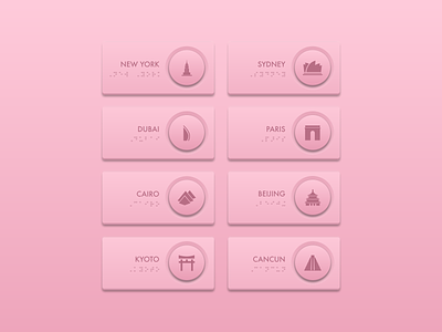 Pink Elevator to Your Dream Destination adobe xd elevator buttons neumorphism pink travel ui design vacation