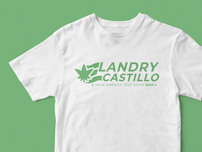 Landry Castillo Presidential Campaign 2020 campaign logo marijuana president trump