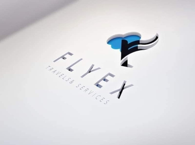 Flyex logo design mock up 3d animation branding design graphic design illustration logo motion graphics typography ui