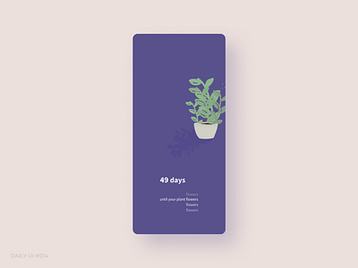 Daily UI 014 - Countdown Timer app app design concept design countdown timer daily ui 014 dailyui design illustration mobile plants product product design timer ui ui ux ui design uidesign uiux ux