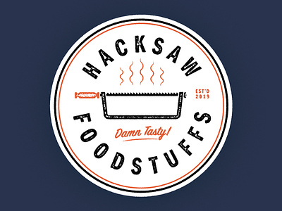 Hacksaw Foodstuffs Logo branding design graphic design illustration illustrator logo typography vector