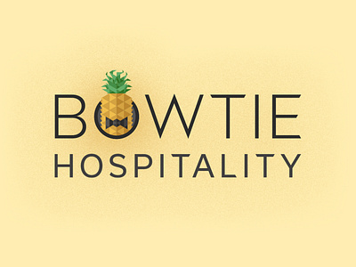 Bowtie Hospitality Logo branding design graphic design illustration illustrator logo typography vector