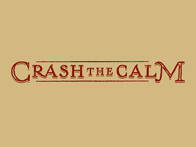 Crash The Calm Logo branding design graphic design illustration illustrator logo typography vector