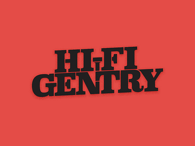 Hi-Fi Gentry Logo branding design graphic design illustration illustrator logo typography vector