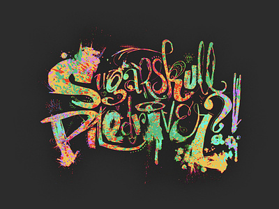 Sugarskull Piledriver Logo branding design graphic design hand lettering illustration illustrator logo typography