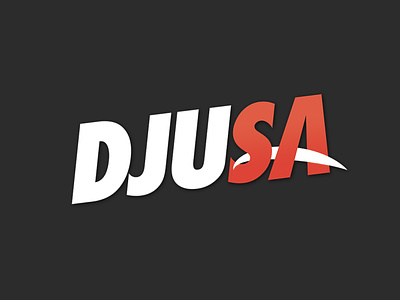 DJUSA Logo branding design graphic design illustration illustrator logo typography vector