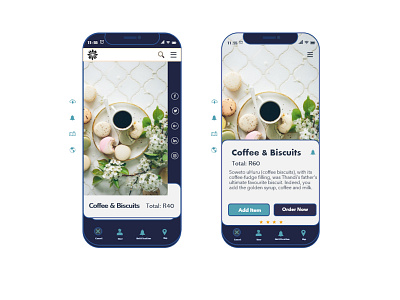 Coffee & Biscuits mobile ui ux