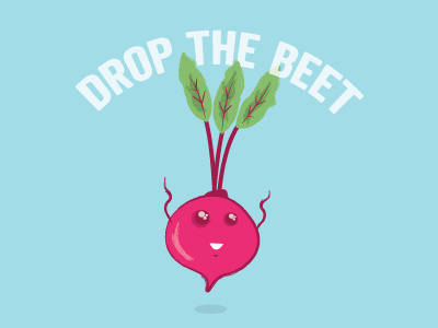 Drop The Beet illustration puns texture vector