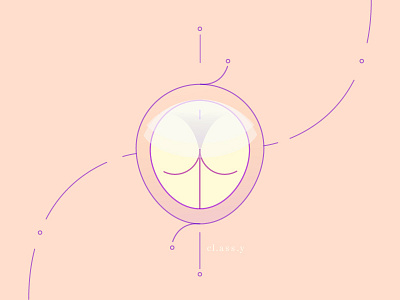 cl.ass.y butt cute datass illustration pink