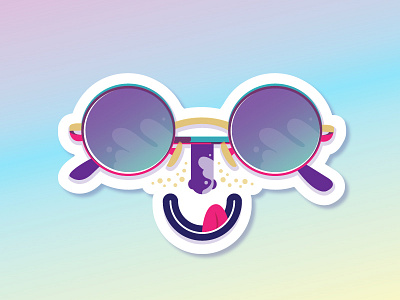 Hungry for Summer Vibes sticker summer sunglasses waves