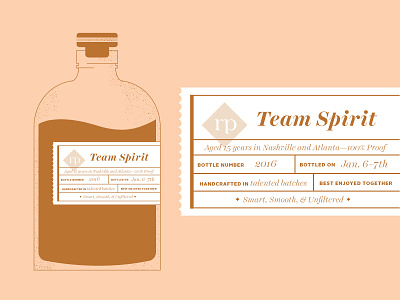 Team Theme brown label pepperpalooza spirit team whisky