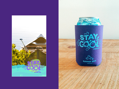 Stay Cool Koozie cool face filter koozie snapchat summer