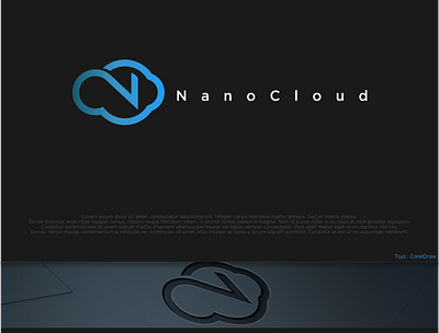 nanoCloud design flat logoconcept logodesign logodesigner vector
