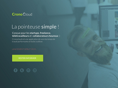 Cronocloud Coming soon page app coming soon page landing page webdesign