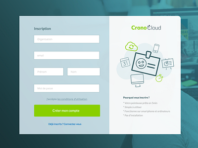 Crconocloud Signup Page
