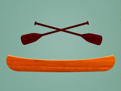 Let's go paddling canoe oar paddle paddling retro