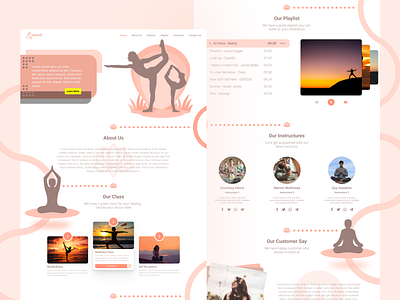 Damaii - Yoga Web Application (Design Concept) graphicdesign uidesign uidesigner uitrends uiux uiuxdesign uxtrends webdesign webdesigns webdevelopers