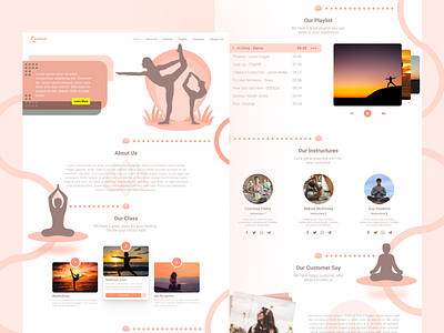 Damaii - Yoga Web Application (Design Concept)