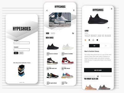 HYPESHOES Highlight adobexd app design design app hypebeast monochrome simple ui uiux uiuxdesign uixdesign ux white