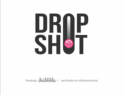 Drop Shot Logo branding design logo minimal vector