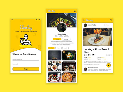 Mobile design for foodie app