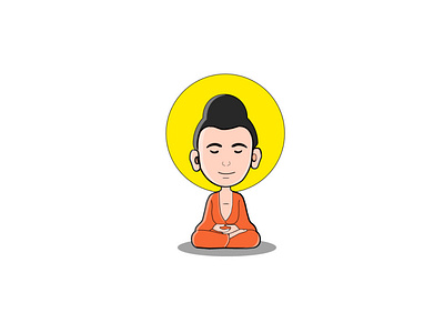 Buddha vector art buddha cartoon illustration flat art illustration illustration art illustrator vector vector art