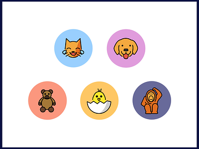 Animated avatars - Animals animals animated emoji animation avatars cute emoji motion graphics profile