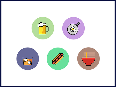 Animated Avatars - Food animated avatars animated emoji animation food motion design motion graphics openmoji ui ui animation