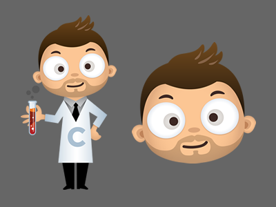 Colorlabs mascot final character illustration mascot