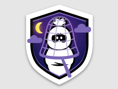 Ghost Hunter badge illustration