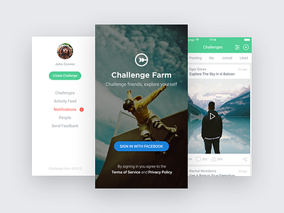 Challenge App app challenge design interface ios iphone ui ux video