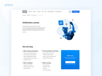 Legal Services Site antro branding design figma illustration minimal ui ux webdesign