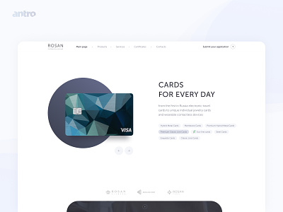 Landing of Jewelry Payment Cards design figma jewerly jewerly landing landing landing page minimal pay payment cards payment jewerly tech ui ux webdesign