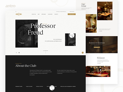 Website for a Private Club abstract air app branding classic club design figma food illustration logo minimal private product restaurant ui ux web webdesign wine