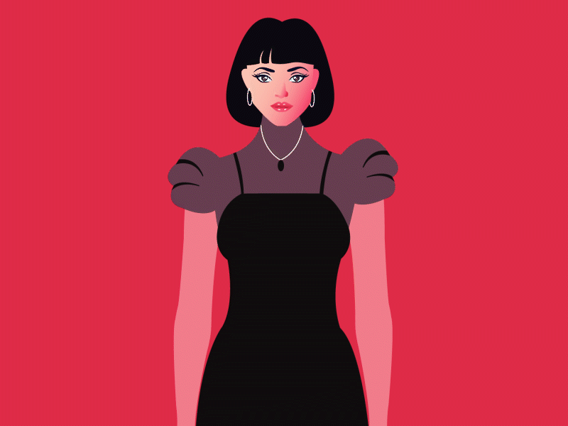 fashion dresses animation fashion dress illustration vectorart women