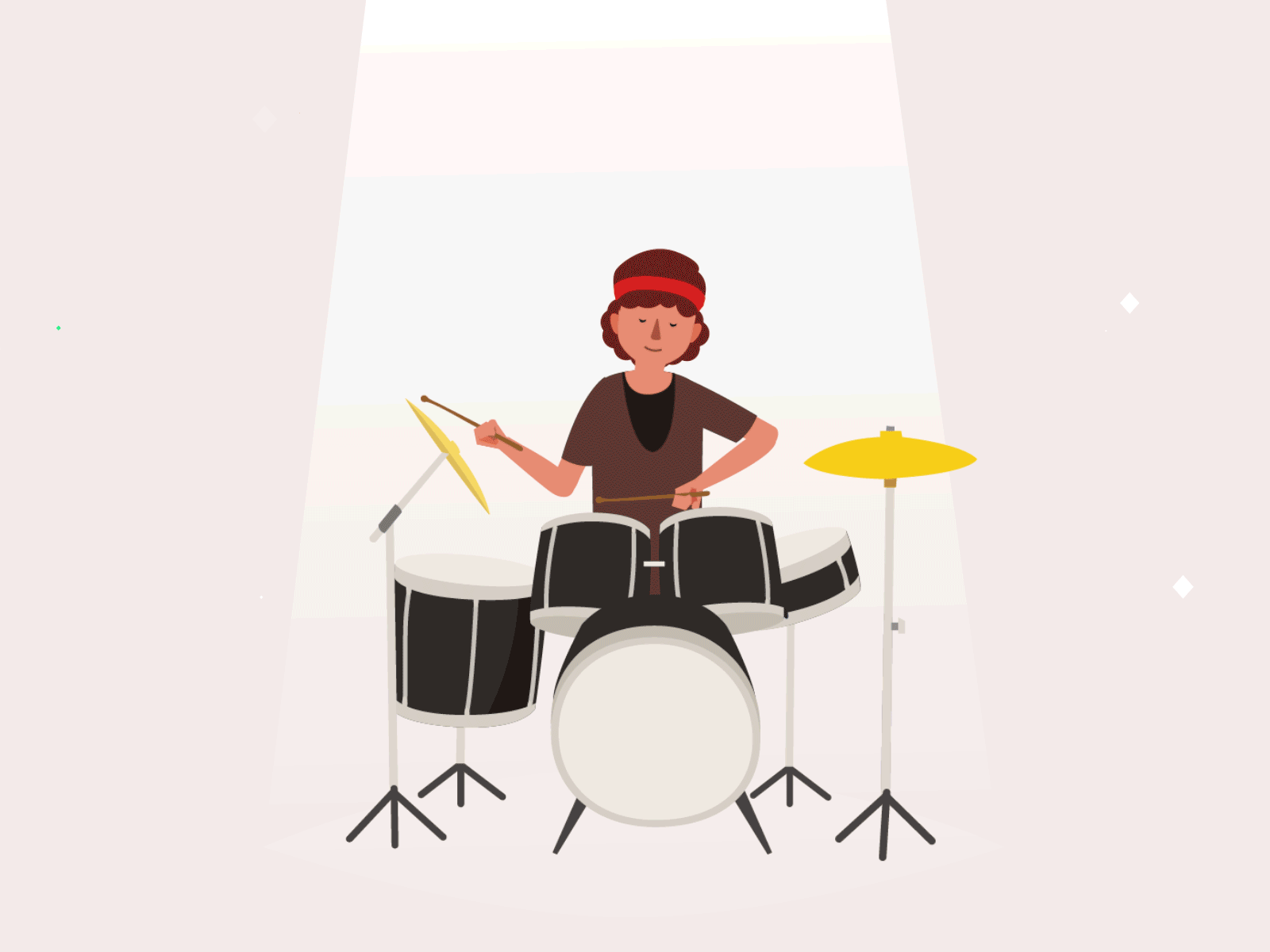Beating Drums 2d animation animation design drums illustration motion design motion graphics