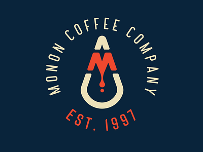 Monon Coffee Co. Rebrand branding concept branding design broad ripple coffee coffee shop coffee shop logo coffeeshop drip indianapolis logo logo design monon rebrand