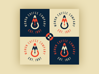 Monon Coffee Co. Rebrand branding branding concept broad ripple coffee coffee shop coffee shop logo color options color palette color study logo logodesign rebrand