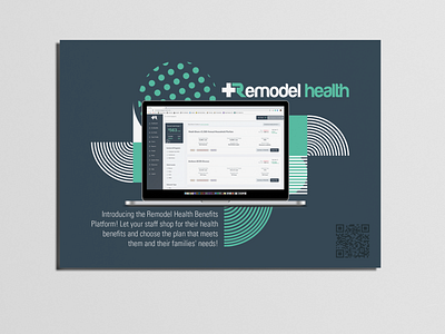 Software Postcard abstract cold leads direct mail health insurance healthcare illustrator marketing campaign patterns photoshop postcard print print marketing remodel health shapes