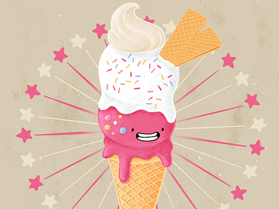 Happy Ice cream doodle doodle art doodleart illustration procreate watercolor