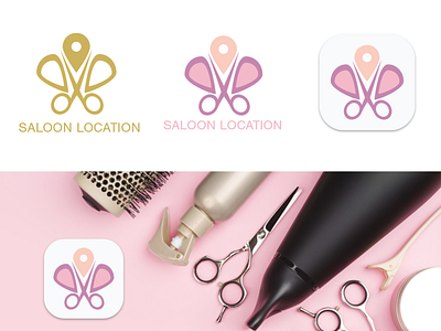 saloon location application icon design
شعار لصالون شعر