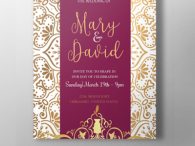 wedding invitation
دعوة زفاف