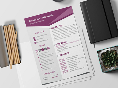 cv design سيرة ذاتية 2d arab arabic brand branding clean cover letter cv cv design design graphic design jop jops mokup personal protfolio resume resume design ui ux