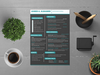 Black CV design
سيرة ذاتية