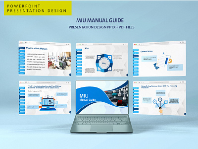 MIU PowerPoint design with infographic