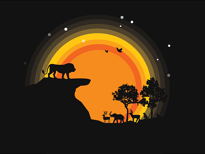 The Lion King adobe adobe illustrator animation art artist design graphic design illustration logo